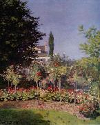 Claude Monet Flowering Garden at Sainte Adresse, Germany oil painting artist